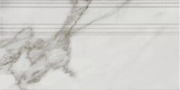 Плинтус Монте Тиберио бежевый светлый глянцевый обрезной, 40*20*1,6
