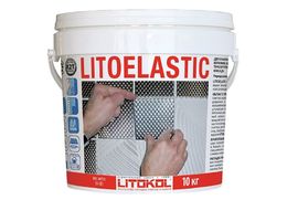 LITOELASTIC Реактивный двукомпонентный эпоксидно-полиуретановый клей для укладки всех видов плитки 10 кг.