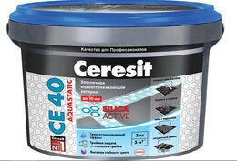 Затирка Ceresit СЕ 40 Aquastatic серый 2 кг