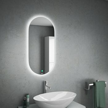 Зеркало RUSKEN с ореольной LED подсветкой, 400х800-20043
