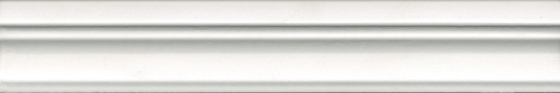 Бордюр Багет Магнолия белый матовый обрезной  - главное фото