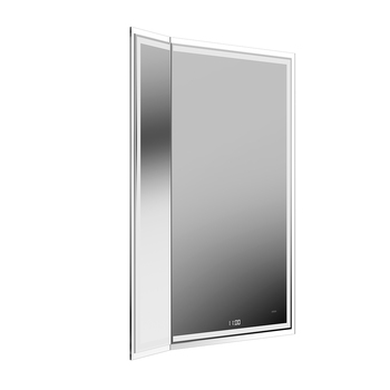 Зеркало TECNO M c LED 65 с подсветкой,  поворотной дверцей, с функцией антизапотевание, белое глянцевое-26877