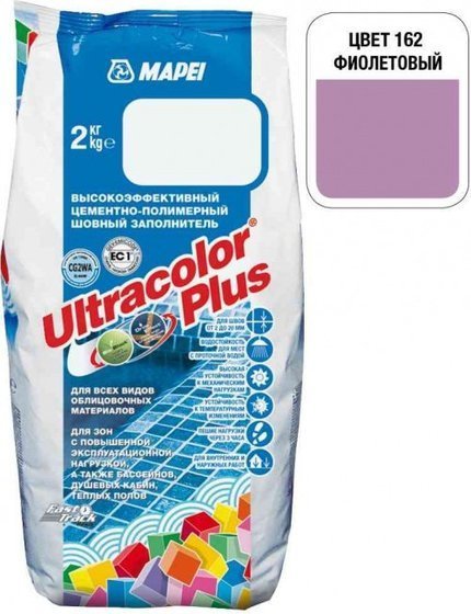 Затирка Ultracolor Plus №162 (фиолетовый) 2 кг. - главное фото