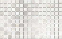 Декор Гран Пале белый мозаичный, 25*40*0,8