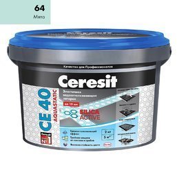 Затирка Ceresit СЕ 40 Aquastatic мята 2 кг