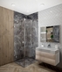 Дизайн-проект «Сочетание разных стилей и фактур в ванной комнате »-22427