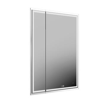 Зеркало TECNO M c LED 65 с подсветкой,  поворотной дверцей, с функцией антизапотевание, белое глянцевое-26879