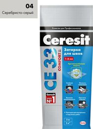 Затирка Ceresit СЕ 33 Super белый 2 кг
