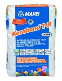 Mapei Kerabond T-R клей для плитки и керамогранита  серый 25 кг