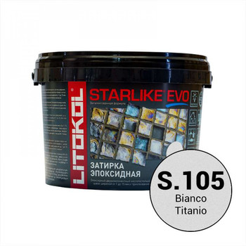 Эпоксидная затирка STARLIKE EVO bianco titanio (S.105)  2,5 кг-19298