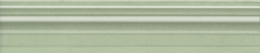 Бордюр Багет Левада зеленый светлый глянцевый , 5.5*25*1,8