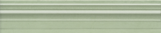 Бордюр Багет Левада зеленый светлый глянцевый  - главное фото
