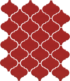 Авейру мозаичный красный глянцевый, 26*30*0,7
