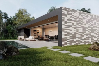 Дизайн-проект «Керамические фасады из малого формата с рисунком дерева »-22449