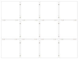 Конфетти белый блестящий, полотно 30х40 из 12 частей 9,8х9,8, 9.8*9,8*0,7