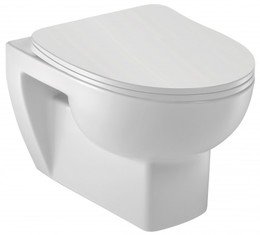 E4570-00 унитаз ODEON UP подвесной без ободка + сидение E4570-00 унитаз ODEON UP подвесной без ободка + сидение