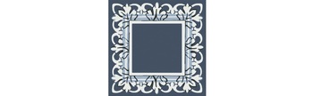 Декор Алмаш синий глянцевый -23047