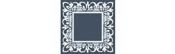 Декор Алмаш синий глянцевый  - главное фото