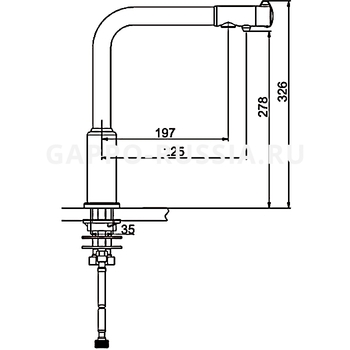 Смеситель для кухни G4390-10 (чёрный\фильтр д/питьевой воды)-30235