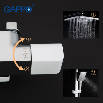 Душевая система Gappo G2407-50 с термостатом Белая Хром-28616