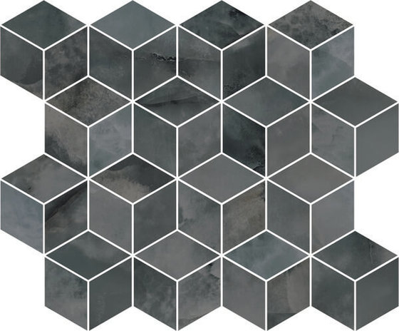 Декор мозаичный Джардини серый темный - главное фото