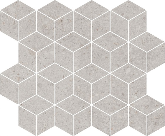 Декор мозаичный Риккарди серый светлый  - главное фото