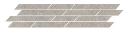 Декор мозаичный Риккарди серый светлый , 9.8*46,8*0,9