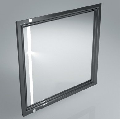 Зеркало POMPEI 80 см, черное - главное фото