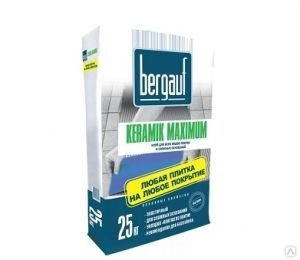 Клей «Бергауф Keramik Maximum PLUS 25кг клей для всех видов плитки и ...